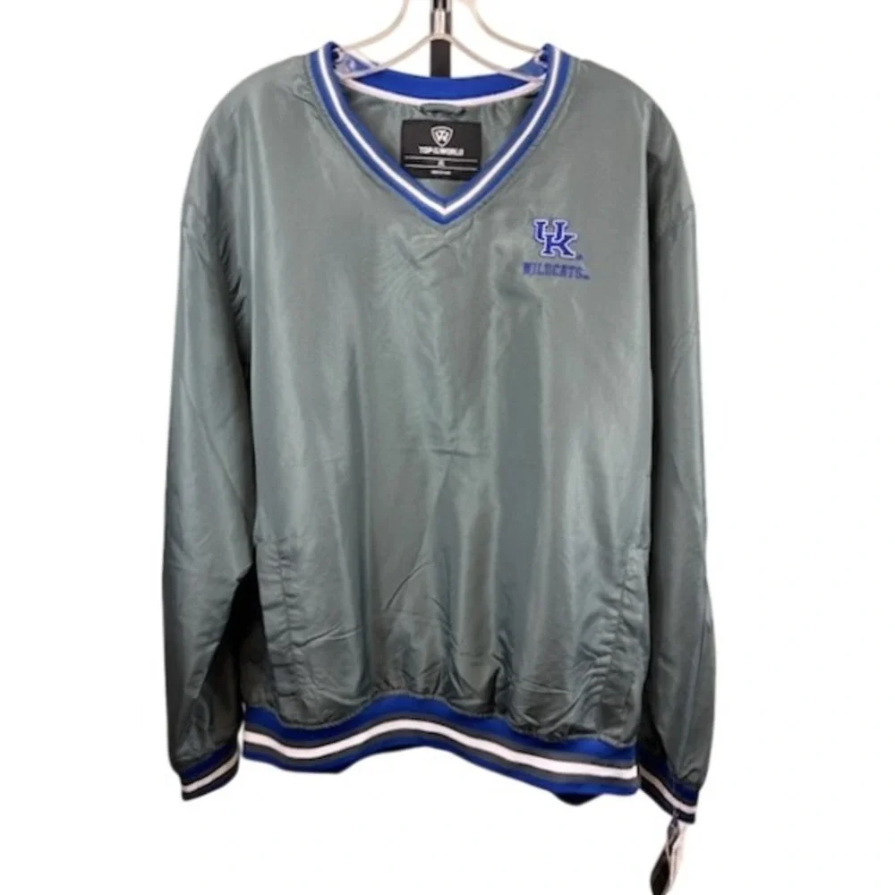 TOTW‎ Kentucky Wildcats UK Pullover Performance Windbreaker Rain Jacket Size XL